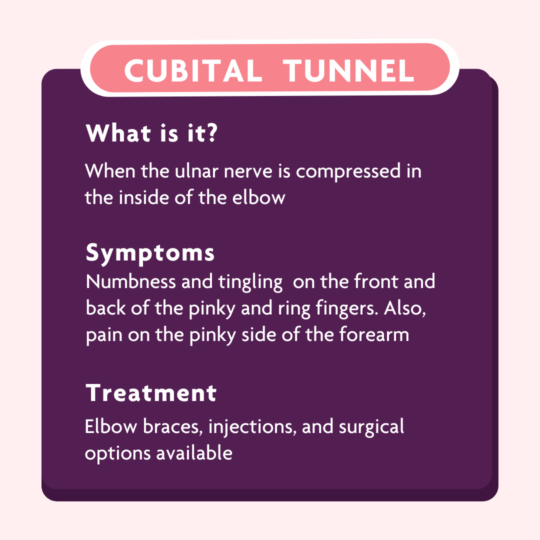Cubital Tunnel symptoms and treatments
